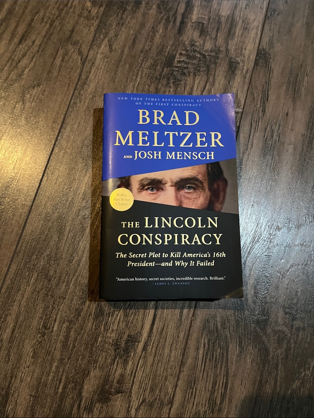 Brad Meltzer & Josh Mensch "The Lincoln Conspiracy" - Blue & Black Paperback